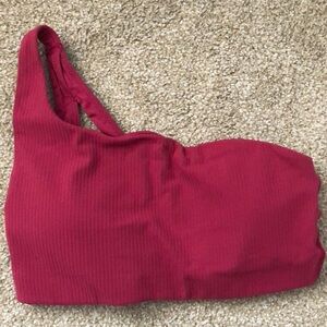 Lululemon Ribbed Nulu Asymmetrical Yoga Bra Light Support A/B Cup